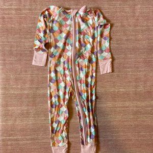 Little Sleepies NWT mermaid print one piece pajamas size 18-24 months